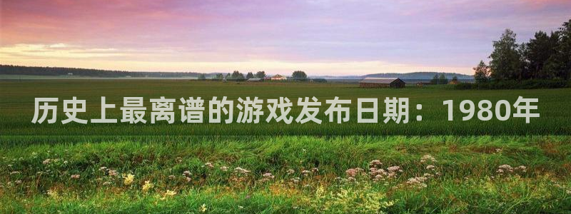新宝GG多少钱：历史上最离谱的游戏发布日期：1980年